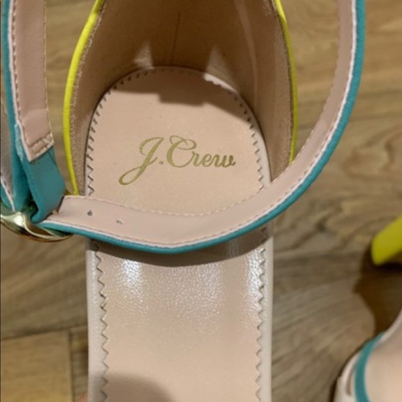 COPY - J. Crew yellow and teal sandals, NWOT - Picture 5 of 6